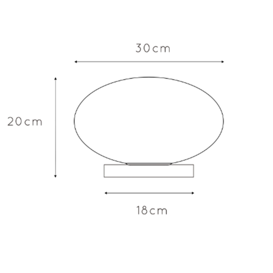 ONLI - Eπιτραπέζια λάμπα JANET 1xE27/6W/230V διάμετρος 30 cm