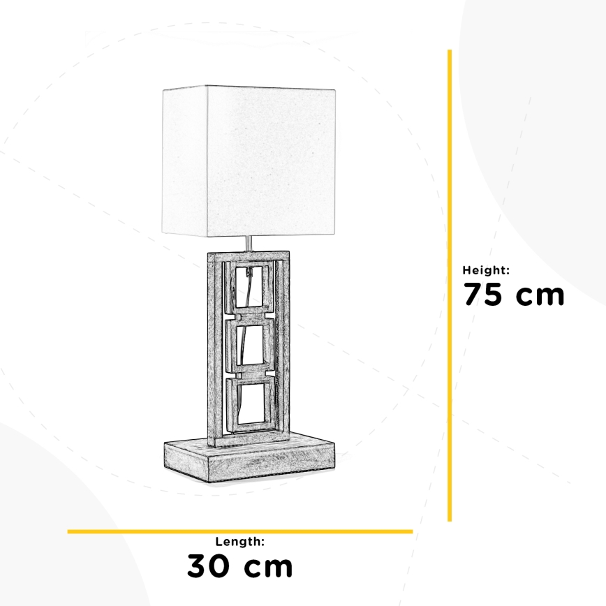 ONLI - Eπιτραπέζια λάμπα KISAR 2xE27/22W/230V