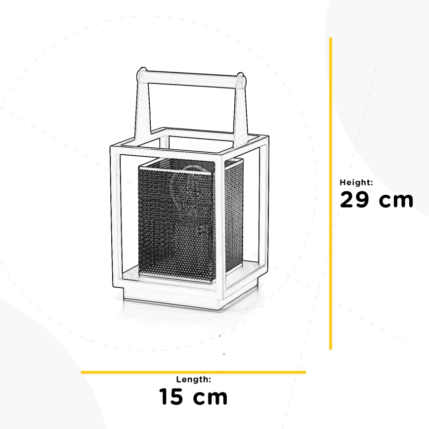 ONLI - Eπιτραπέζια λάμπα MALIK 1xE27/22W/230V 29 cm χρυσαφί/μαύρο