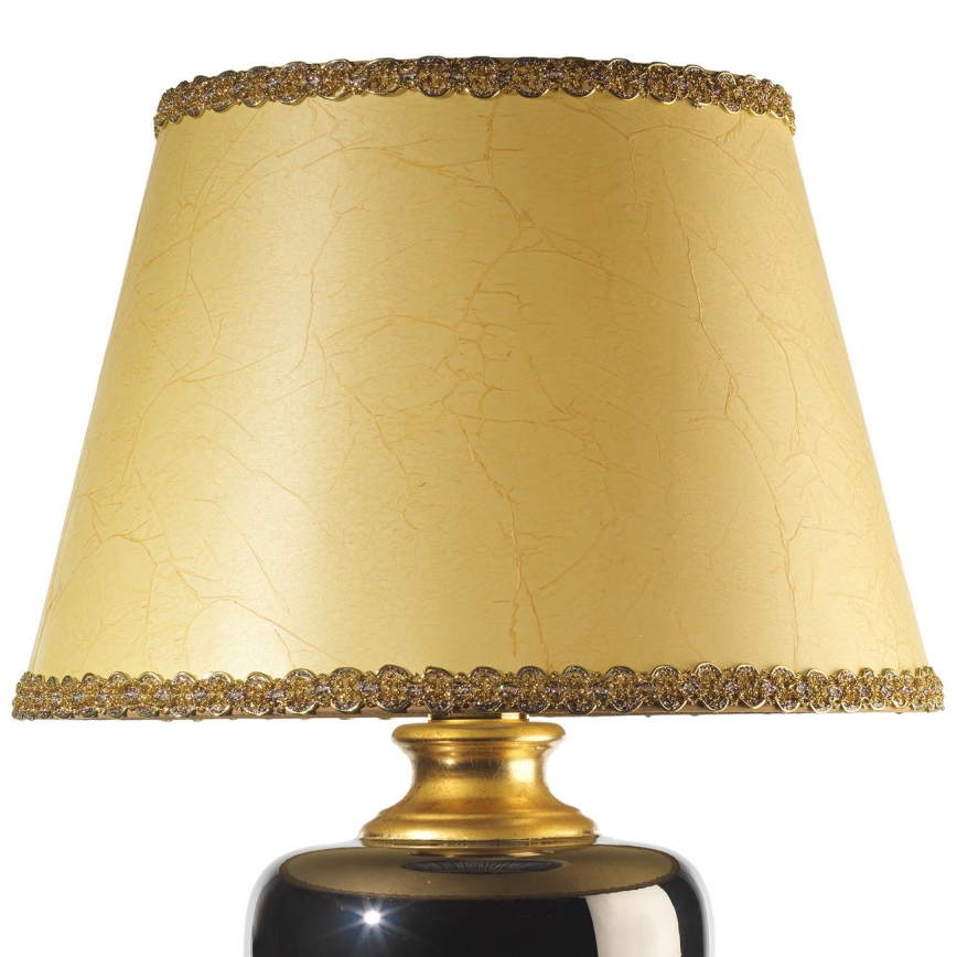 ONLI - Eπιτραπέζια λάμπα MOZART 1xE27/22W/230V μαύρο/χρυσαφί 75 cm