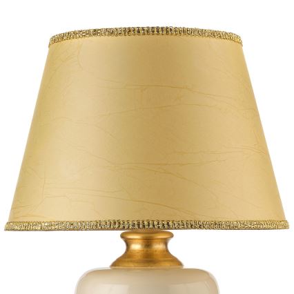 ONLI - Eπιτραπέζια λάμπα MOZART 1xE27/22W/230V μπεζ/χρυσαφί 75 cm