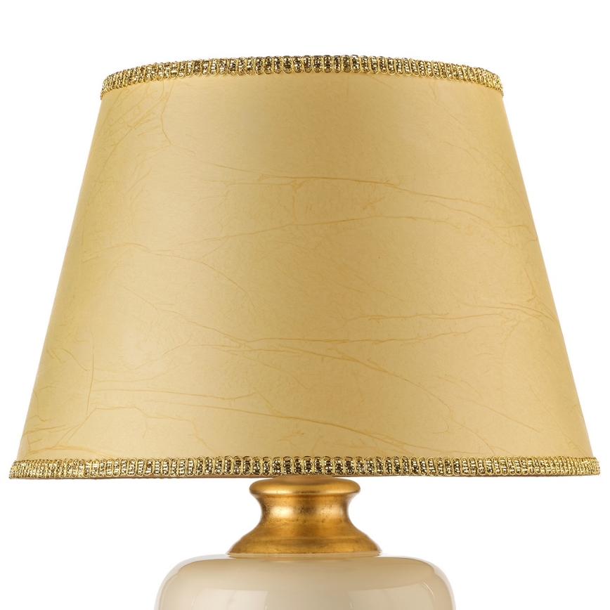 ONLI - Eπιτραπέζια λάμπα MOZART 1xE27/22W/230V μπεζ/χρυσαφί 75 cm