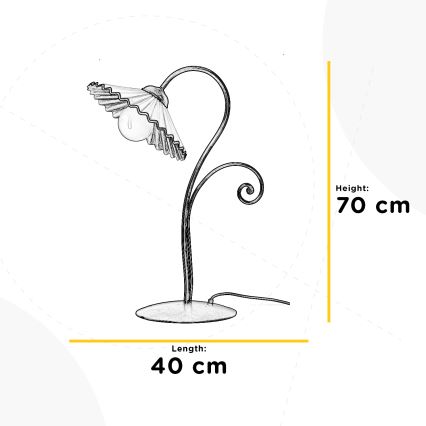 ONLI - Eπιτραπέζια λάμπα ROSINA 1xE27/22W/230V 70 cm