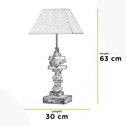 ONLI - Eπιτραπέζια λάμπα SEREGON 1xE27/22W/230V 63 cm