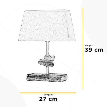 ONLI - Eπιτραπέζια λάμπα SEREGON 1xE27/22W/230V