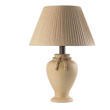 ONLI - Eπιτραπέζια λάμπα TRECCIA 1xE27/22W/230V 65 cm μπεζ