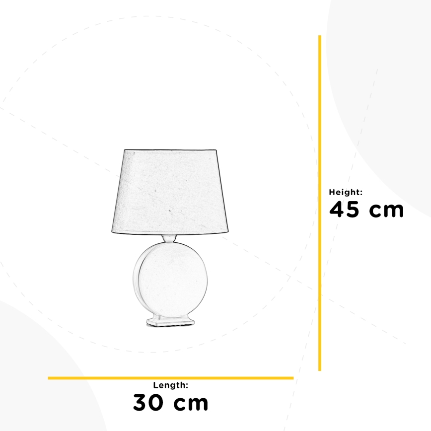 ONLI - Eπιτραπέζια λάμπα ZEN 1xE27/22W/230V 46 cm
