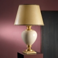 ONLI - Eπιτραπέζιο φωτιστικό AMADEUS 1xE27/15W/230V 72 cm μπεζ/χρυσό