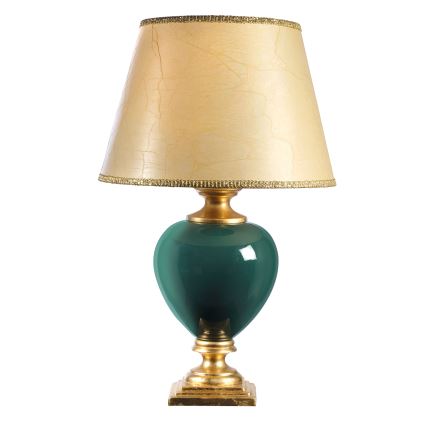ONLI - Eπιτραπέζιο φωτιστικό AMADEUS 1xE27/15W/230V 72 cm πράσινο/χρυσό