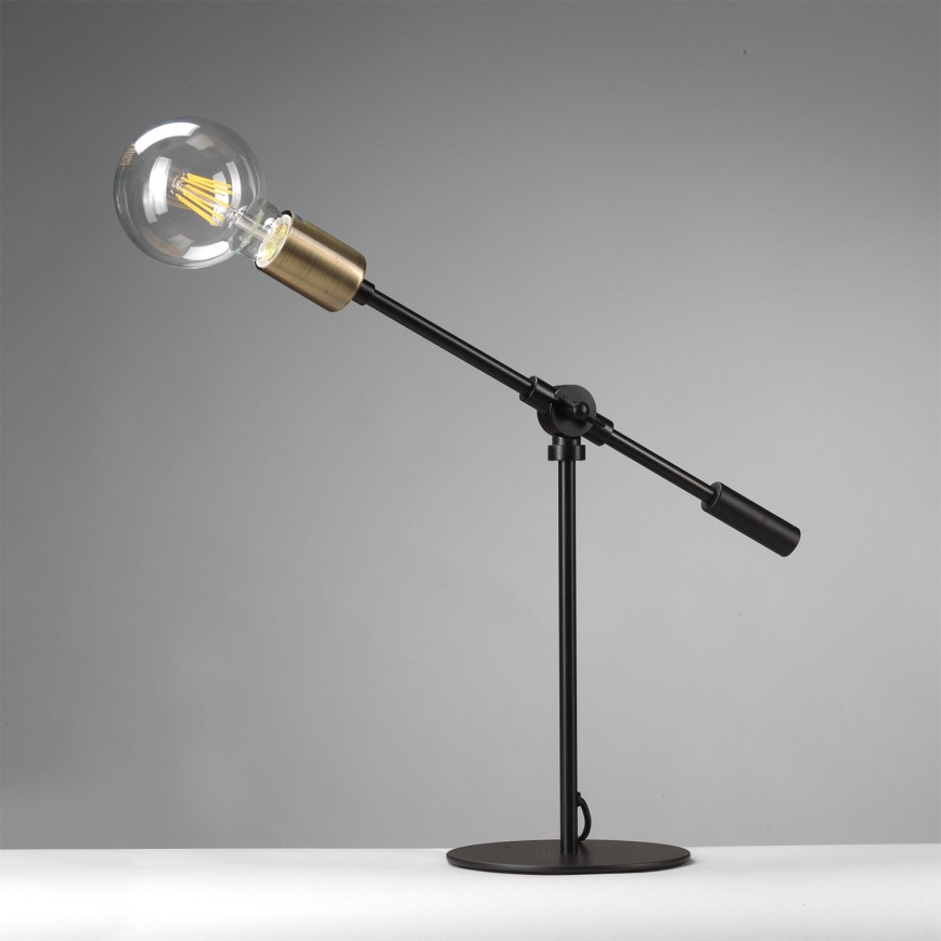 ONLI - Eπιτραπέζιο φωτιστικό ASTE 1xE27/15W/230V 45 cm μαύρο/χρυσό