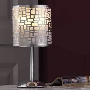 ONLI - Eπιτραπέζιο φωτιστικό BRUCE 1xE27/15W/230V 40 cm ματ χρώμιο