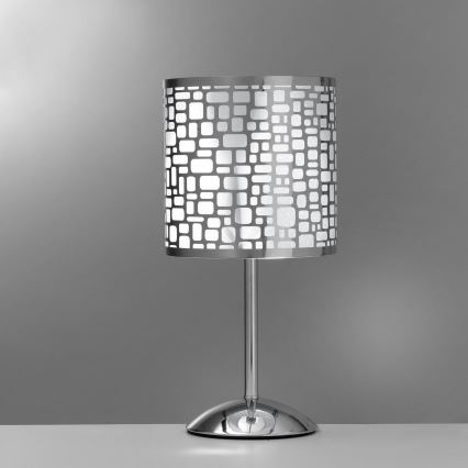 ONLI - Eπιτραπέζιο φωτιστικό BRUCE 1xE27/15W/230V 40 cm ματ χρώμιο