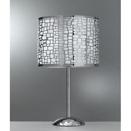 ONLI - Eπιτραπέζιο φωτιστικό BRUCE 1xE27/15W/230V 52 cm ματ χρώμιο