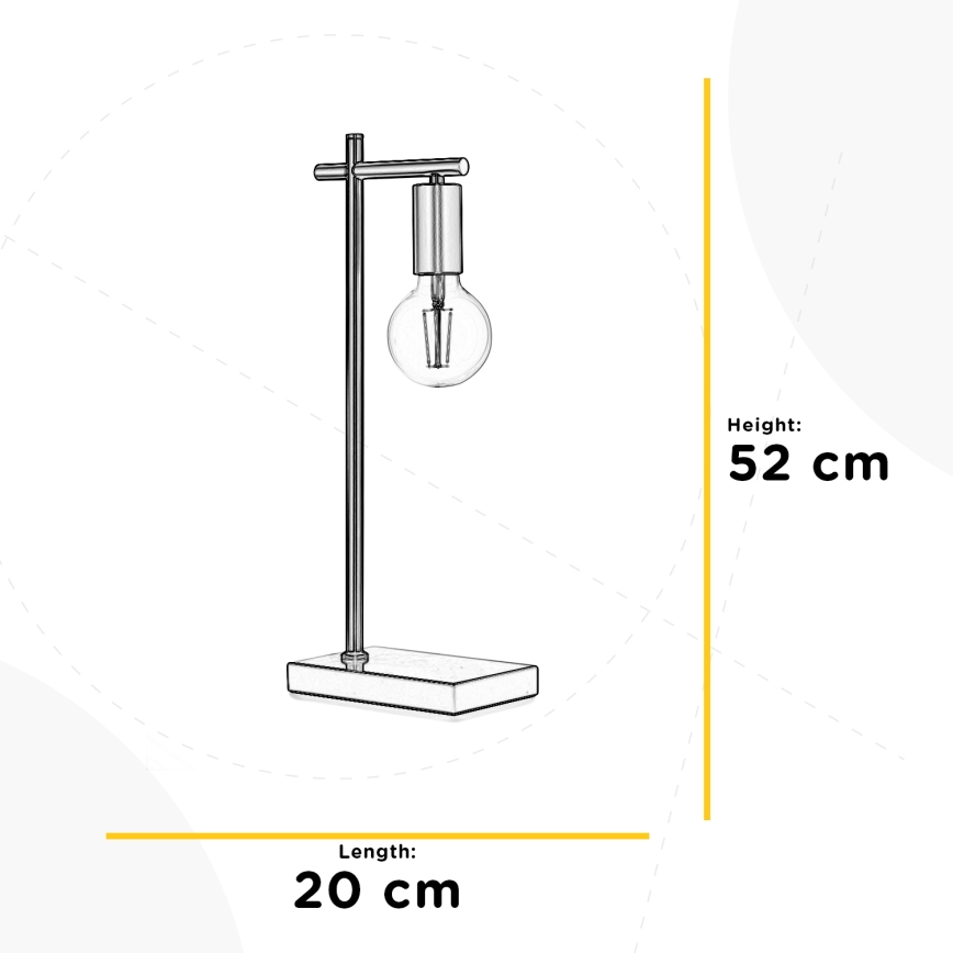 ONLI - Eπιτραπέζιο φωτιστικό CROSS 1xE27/22W/230V 52 cm