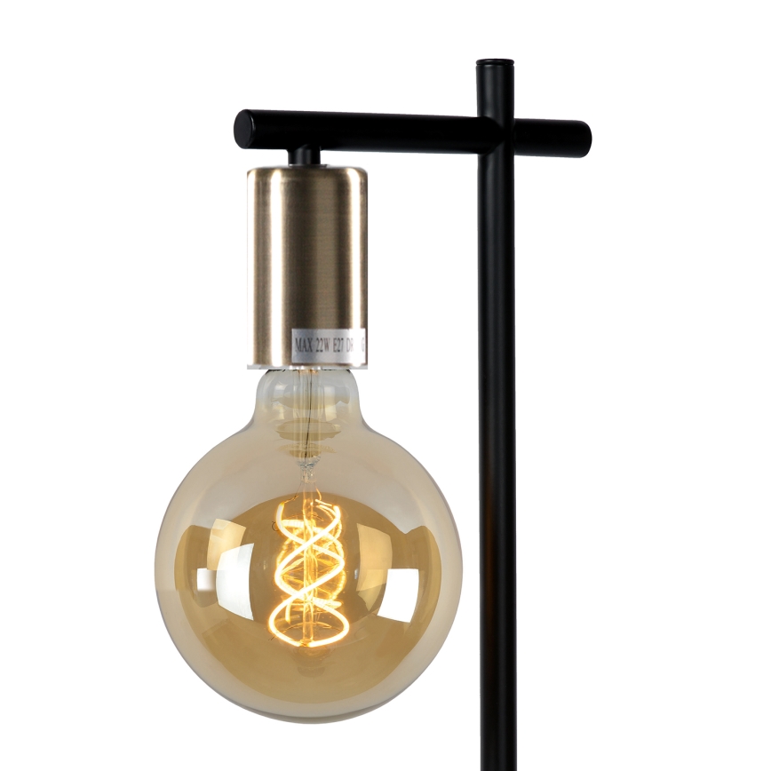 ONLI - Eπιτραπέζιο φωτιστικό CROSS 1xE27/22W/230V μαύρο/ορείχαλκος