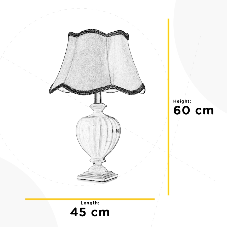 ONLI - Eπιτραπέζιο φωτιστικό DESY 1xE27/22W/230V 60 cm