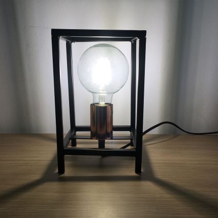 ONLI - Eπιτραπέζιο φωτιστικό FLOKI 1xE27/15W/230V 20 cm μαύρο/χαλκός