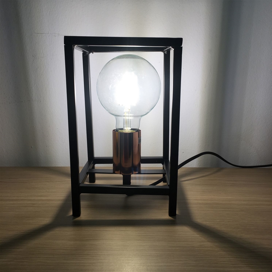 ONLI - Eπιτραπέζιο φωτιστικό FLOKI 1xE27/15W/230V 20 cm μαύρο/χαλκός