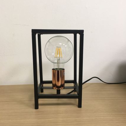 ONLI - Eπιτραπέζιο φωτιστικό FLOKI 1xE27/15W/230V 20 cm μαύρο/χαλκός