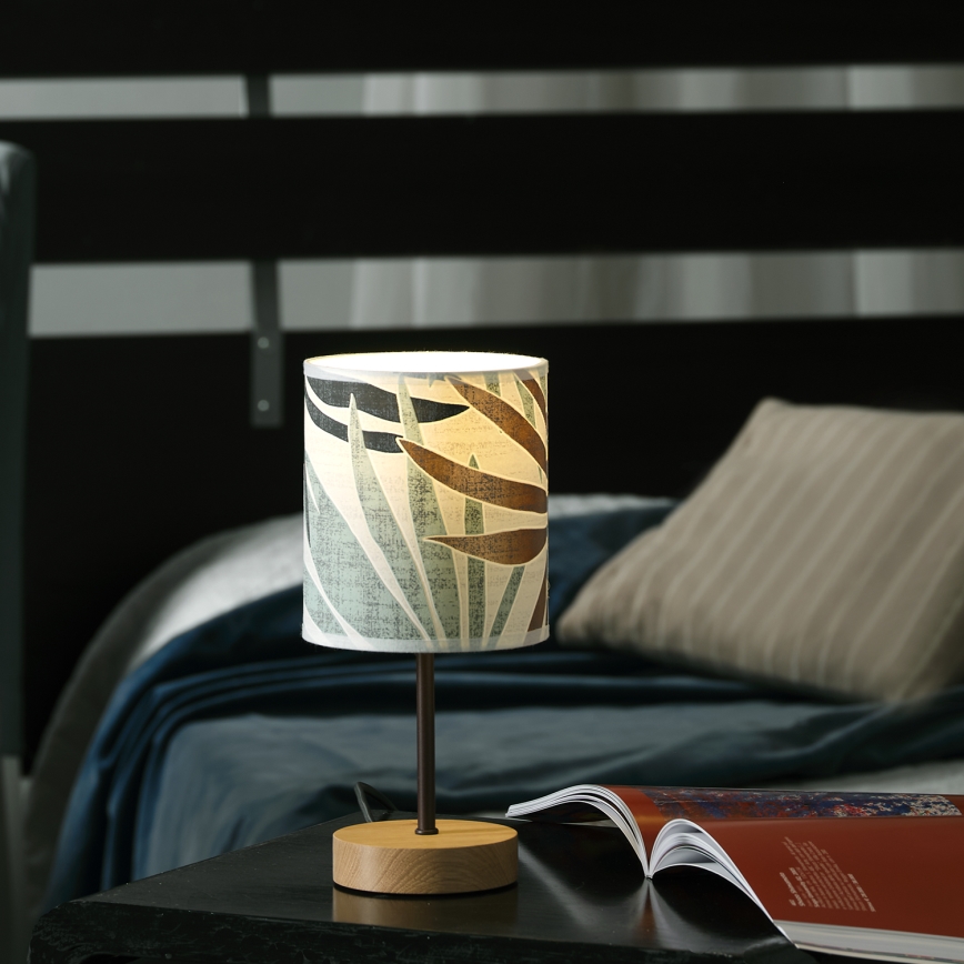 ONLI - Eπιτραπέζιο φωτιστικό FLORA 1xE27/22W/230V 28 cm πράσινο/χρυσό