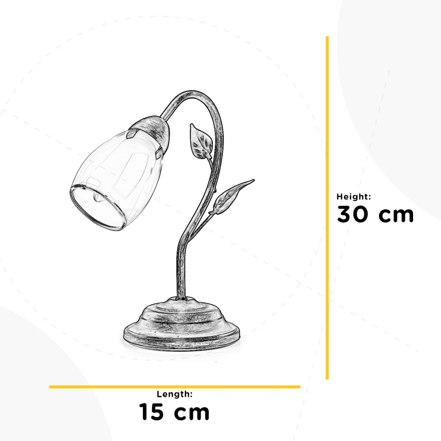 ONLI - Eπιτραπέζιο φωτιστικό LILIANA 1xE14/6W/230V 30 cm