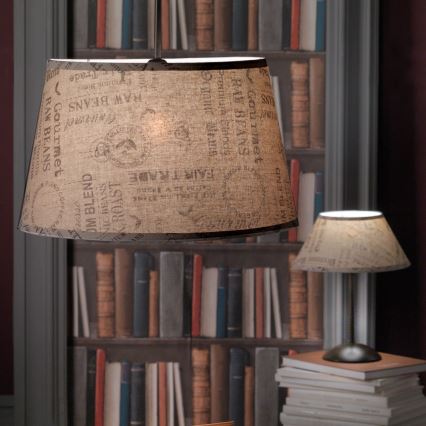 ONLI - Eπιτραπέζιο φωτιστικό MAIDA 1xE27/15W/230V 38 cm καφέ
