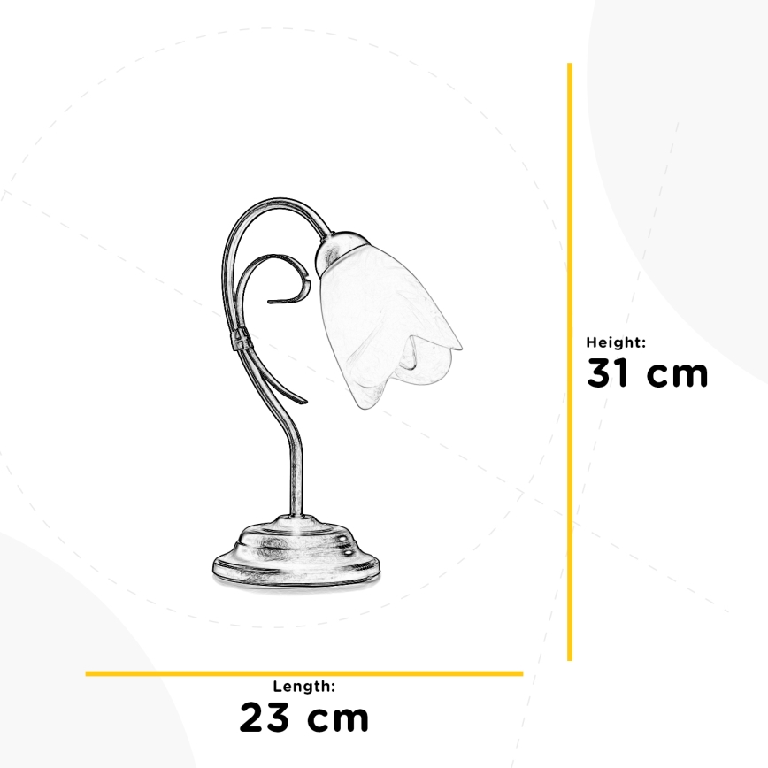 ONLI - Eπιτραπέζιο φωτιστικό ODINO 1xE14/6W/230V 30 cm