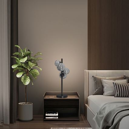 ONLI - Eπιτραπέζιο φωτιστικό PALOMA 4xG9/10W/230V 48 cm μαύρο/φιμέ