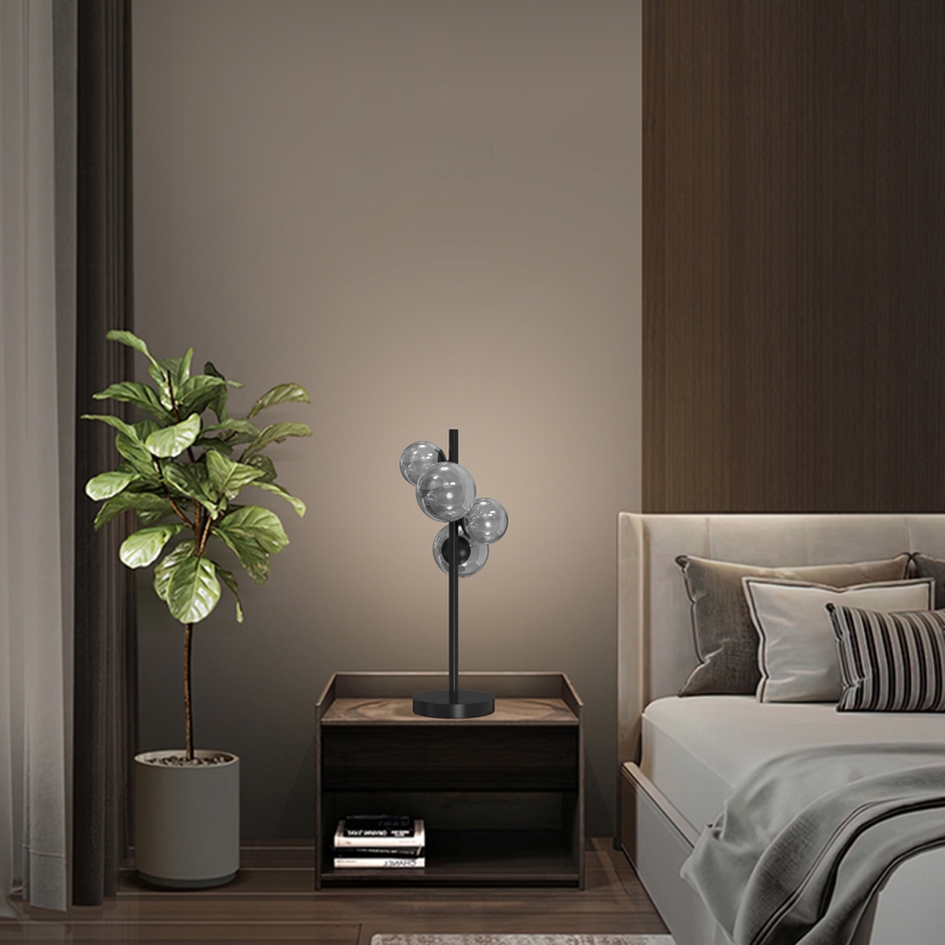 ONLI - Eπιτραπέζιο φωτιστικό PALOMA 4xG9/10W/230V 48 cm μαύρο/φιμέ