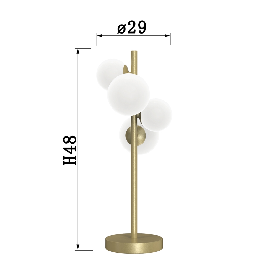 ONLI - Eπιτραπέζιο φωτιστικό PALOMA 4xG9/10W/230V 48 cm χρυσό