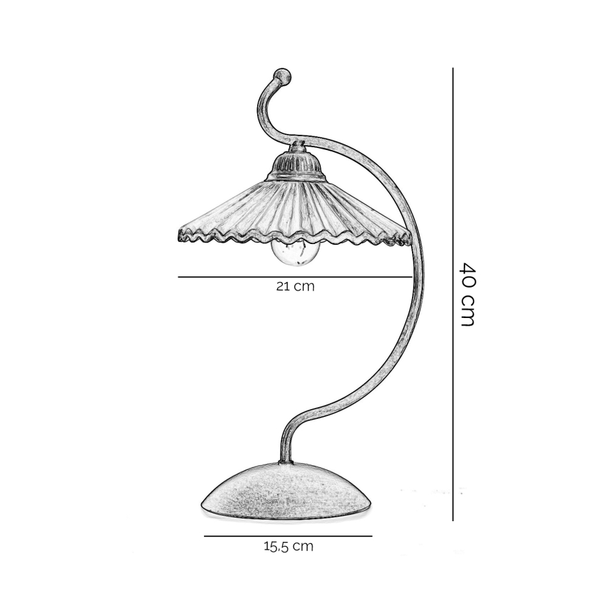 ONLI - Eπιτραπέζιο φωτιστικό ROSINA 1xE14/6W/230V μπρονζέ