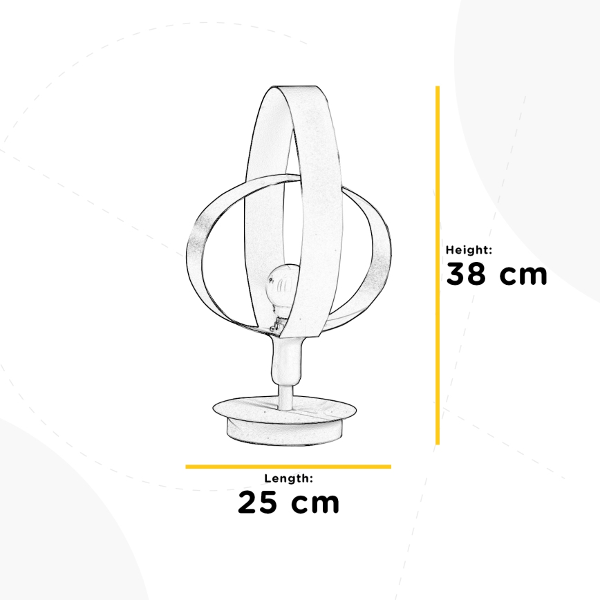 ONLI - Eπιτραπέζιο φωτιστικό SERENA 1xE14/6W/230V λευκό 38 cm
