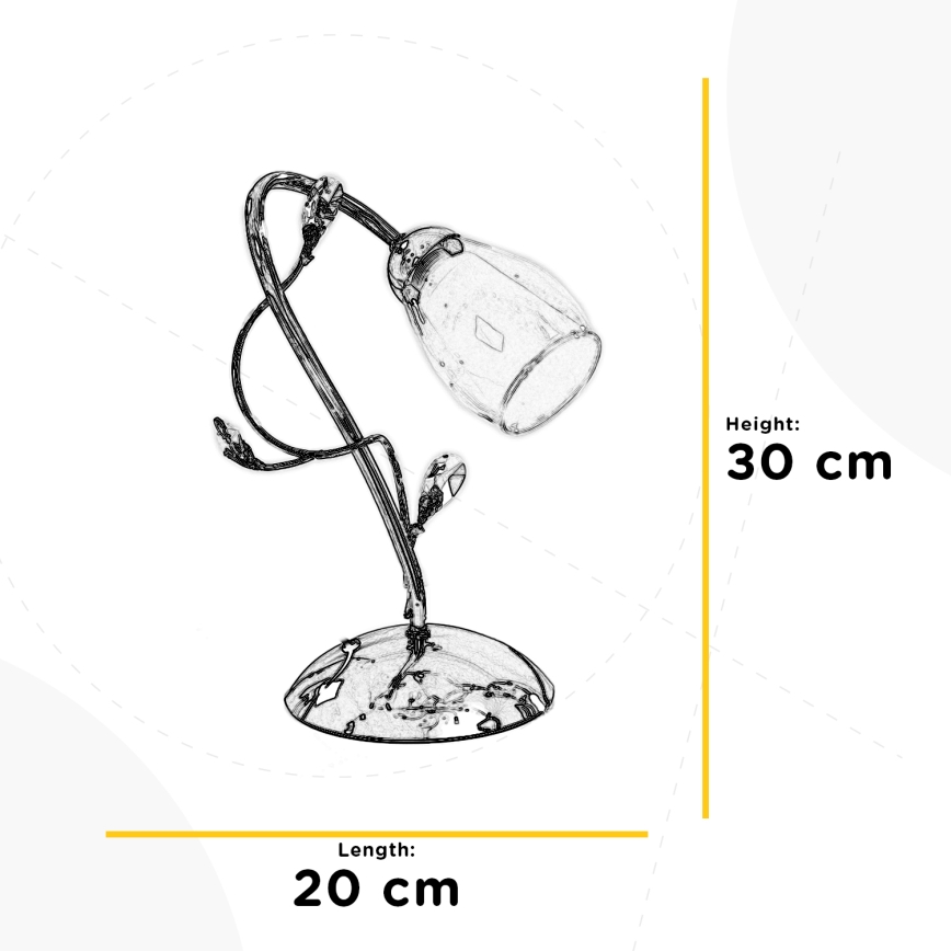 ONLI - Eπιτραπέζιο φωτιστικό SHARON 1xE14/6W/230V 30 cm