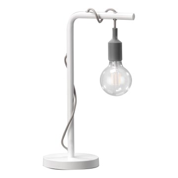 ONLI - Eπιτραπέζιο φωτιστικό WIRE 1xE27/15W/230V 50 cm γκρι/λευκό