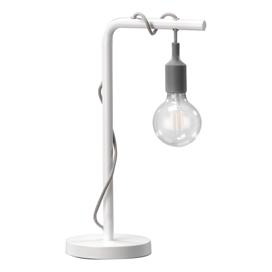 ONLI - Eπιτραπέζιο φωτιστικό WIRE 1xE27/15W/230V 50 cm γκρι/λευκό