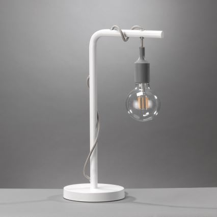 ONLI - Eπιτραπέζιο φωτιστικό WIRE 1xE27/15W/230V 50 cm γκρι/λευκό