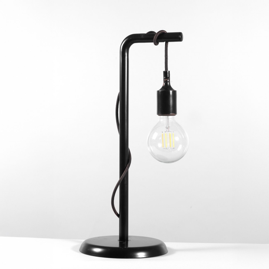 ONLI - Eπιτραπέζιο φωτιστικό WIRE 1xE27/15W/230V 50 cm μαύρο