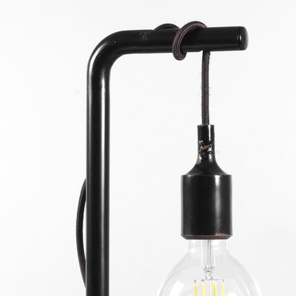 ONLI - Eπιτραπέζιο φωτιστικό WIRE 1xE27/15W/230V 50 cm μαύρο