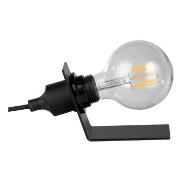 ONLI - Eπιτραπέζιο φωτιστικό WIRE 1xE27/15W/230V 9 cm μαύρο