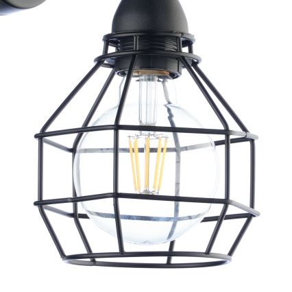 ONLI - Φωτιστικό τοίχου ΑΡΑΧΝΗ 1xE27/15W/230V μαύρο