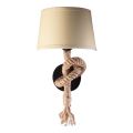 ONLI - Φωτιστικό τοίχου CORDA 1xE27/22W/230V μπεζ