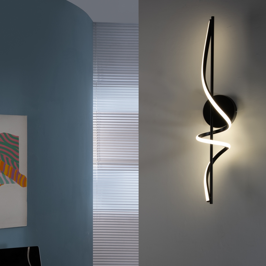 ONLI - Φωτιστικό τοίχου LED TWIST LED/25W/230V 4000K μαύρο