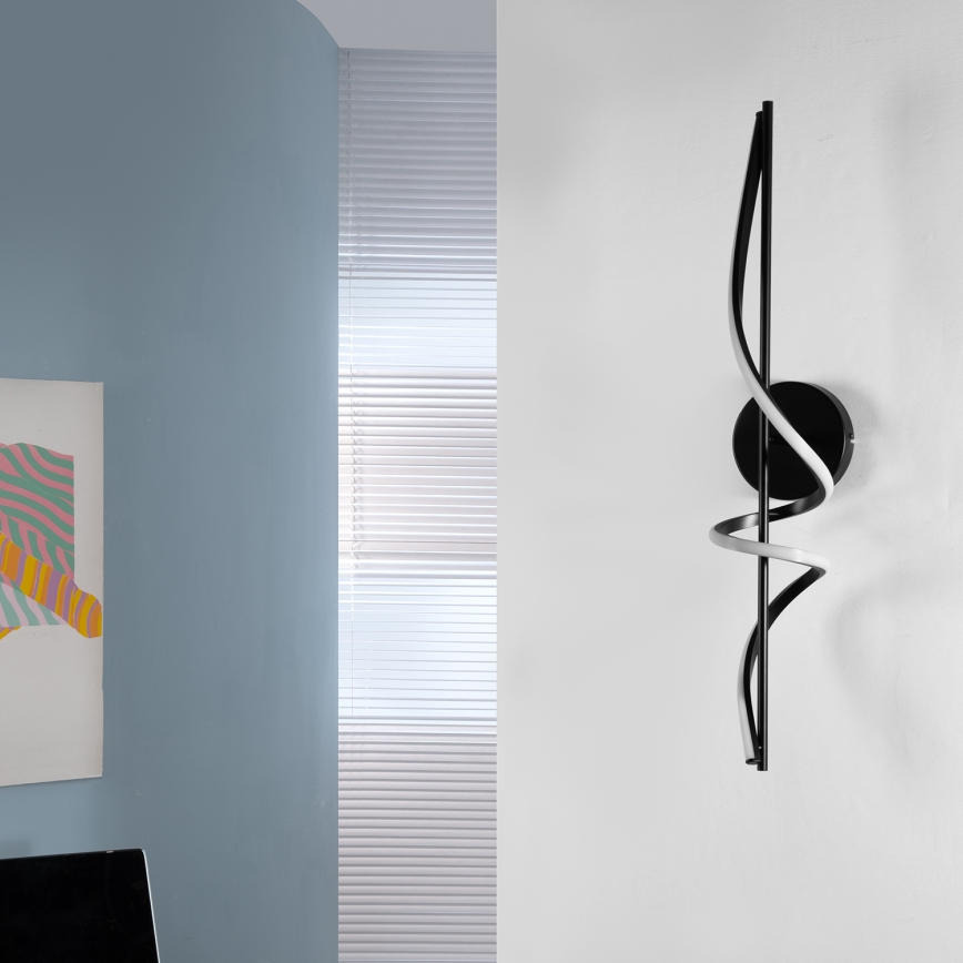 ONLI - Φωτιστικό τοίχου LED TWIST LED/25W/230V 4000K μαύρο