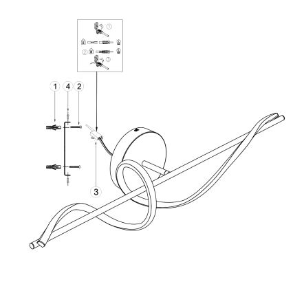 ONLI - Φωτιστικό τοίχου LED TWIST LED/25W/230V 4000K μαύρο