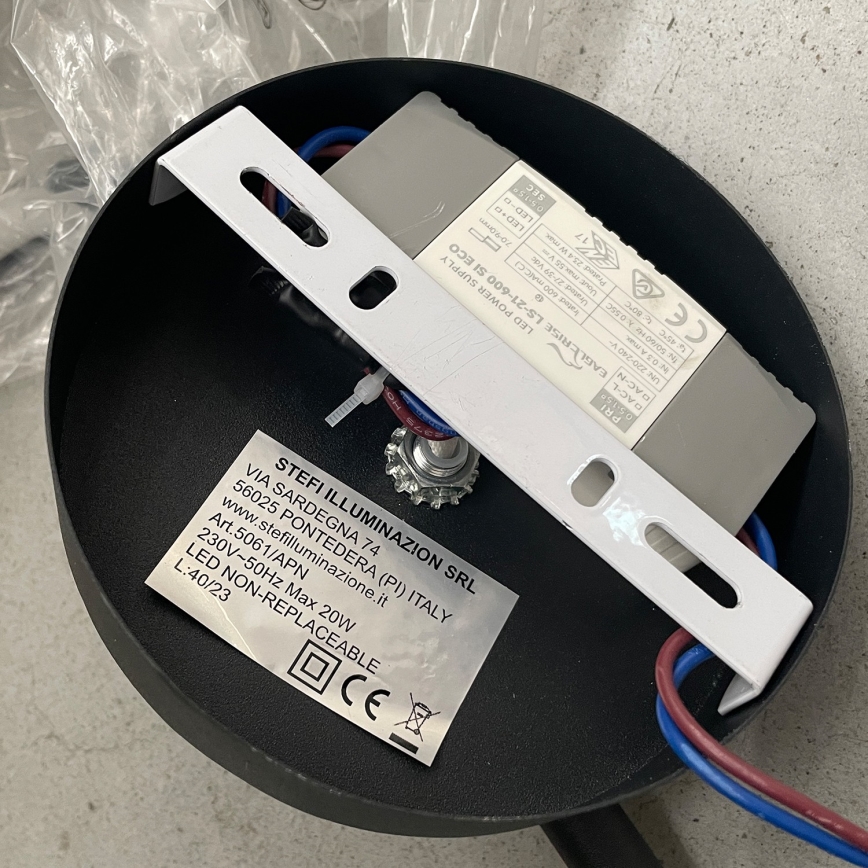 ONLI - Φωτιστικό τοίχου LED TWIST LED/6W/230V 4000K μαύρο