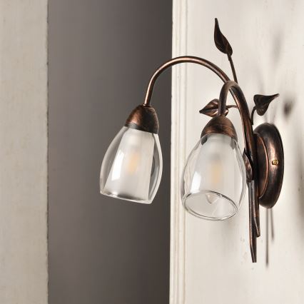 ONLI - Φωτιστικό τοίχου LILIANA 2xE14/6W/230V