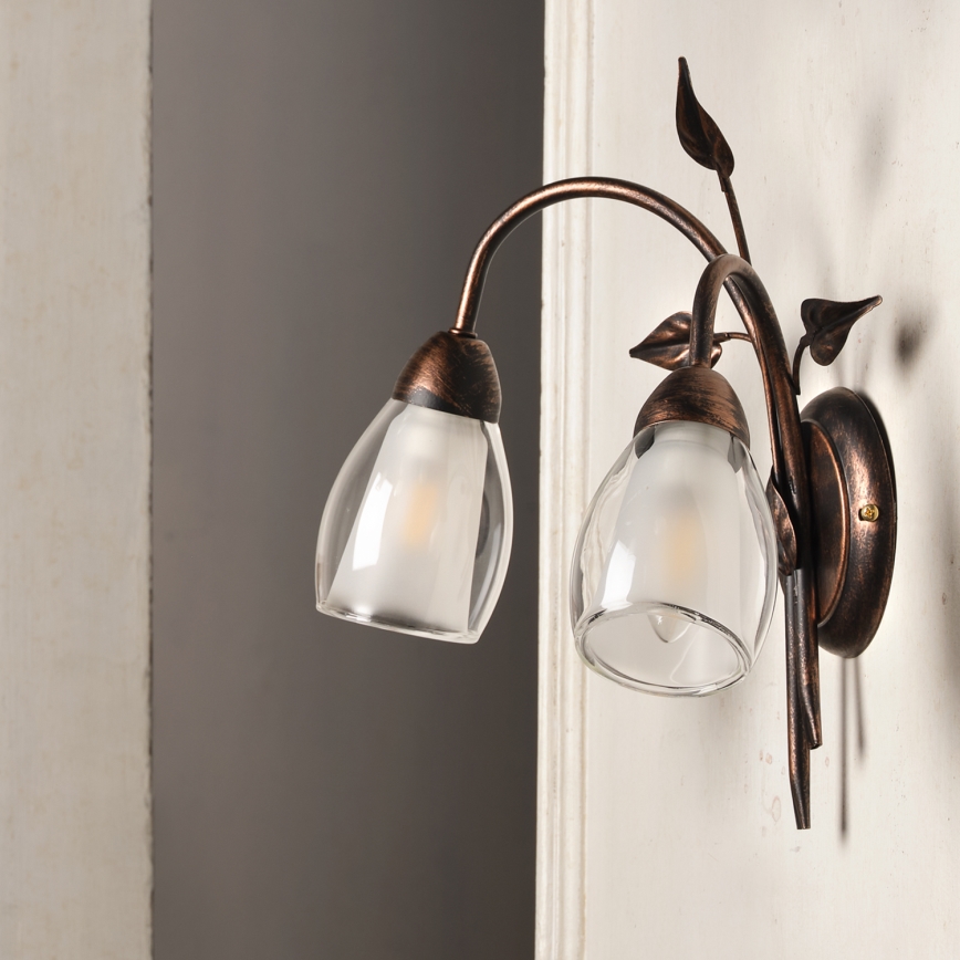 ONLI - Φωτιστικό τοίχου LILIANA 2xE14/6W/230V