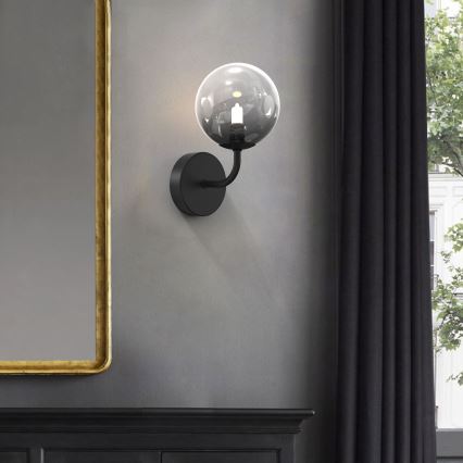 ONLI - Φωτιστικό τοίχου PALOMA 1xG9/10W/230V μαύρο/φιμέ