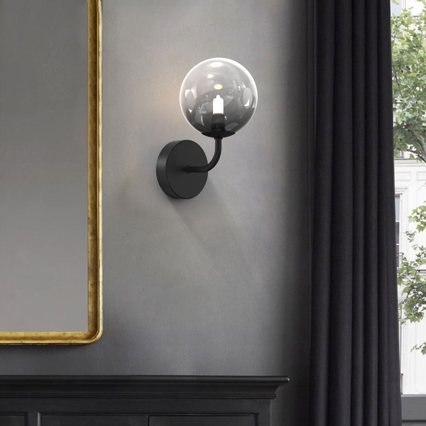 ONLI - Φωτιστικό τοίχου PALOMA 1xG9/10W/230V μαύρο/φιμέ