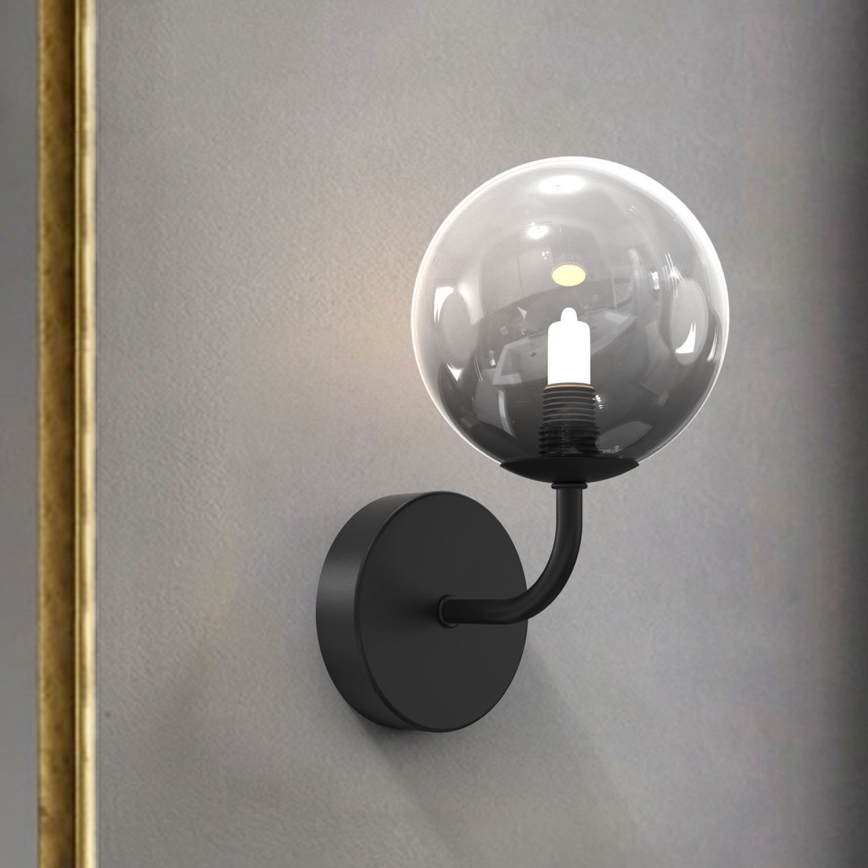 ONLI - Φωτιστικό τοίχου PALOMA 1xG9/10W/230V μαύρο/φιμέ